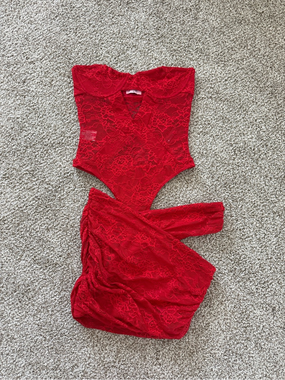 Red Lace 2 piece set